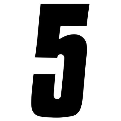 Factory Effex Standard Number Graphics Black 8"#mpn_02-4475