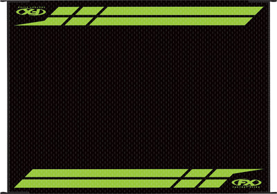 Factory Effex RV Mat Black/Green Kawasaki#mpn_22-45130
