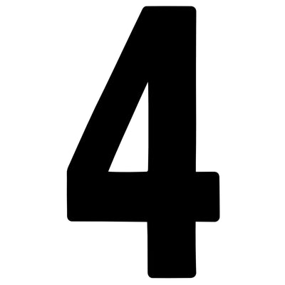 Factory Effex  FX Pro Number Graphics Black 7"#mpn_02-4344
