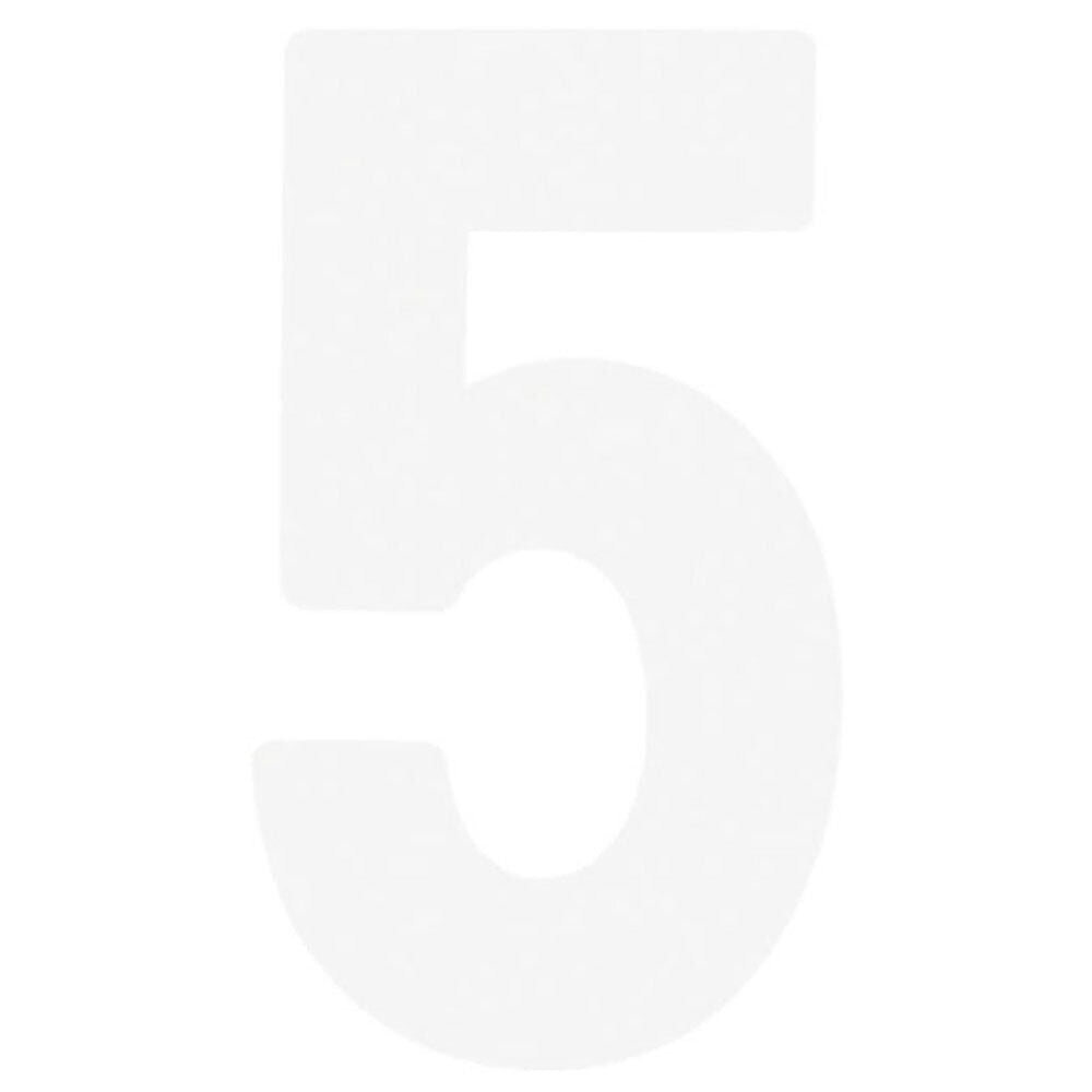 Factory Effex FX Number 5 White 8"#mpn_02-4485