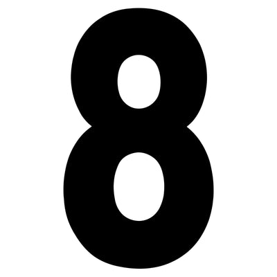 Factory Effex  Pro Number Graphics Black 7"#mpn_02-4348