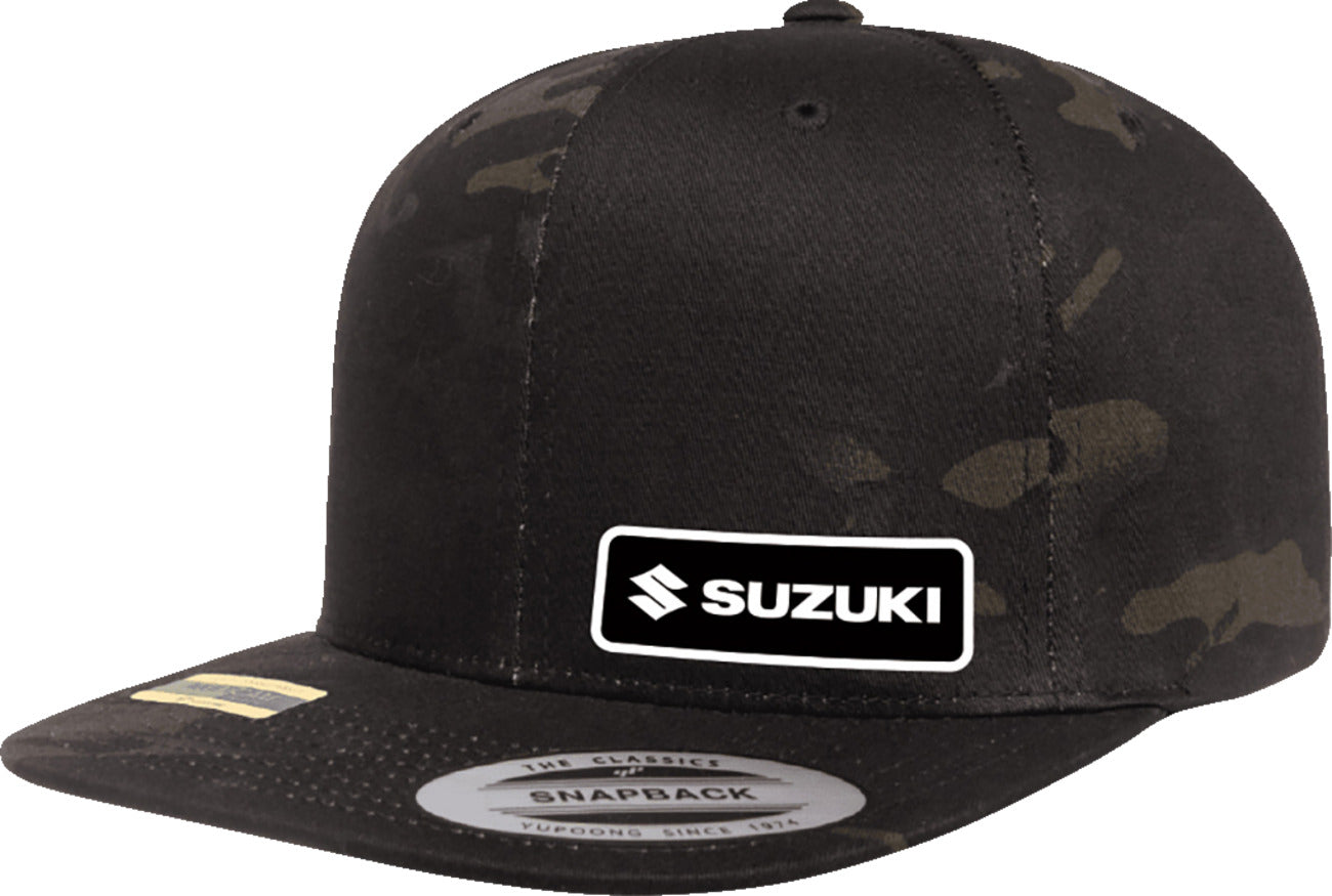 Factory Effex Suzuki Snapback Hat Camo Black#mpn_27-86404