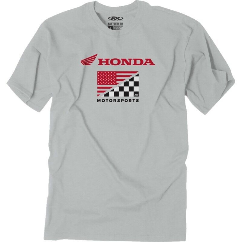 Factory Effex Honda Flag T-Shirt XL Light Gray#mpn_27-87316