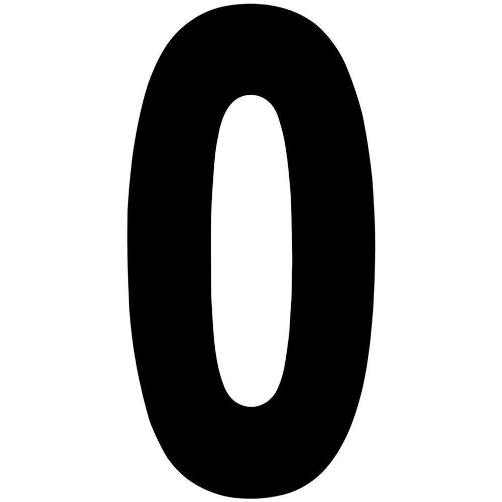 Factory Effex Standard Number Graphics Black 6"#mpn_02-4450