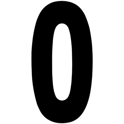 Factory Effex Standard Number Graphics Black 6"#mpn_02-4450