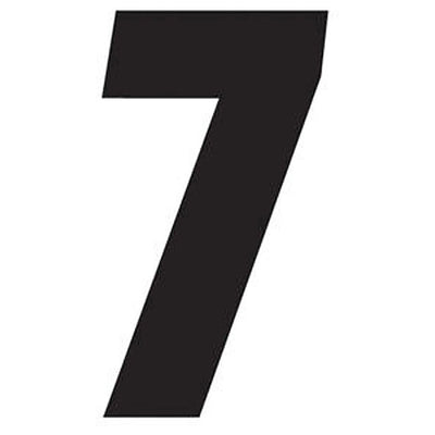 Factory Effex Standard Number Graphics Black 8"#mpn_02-4477