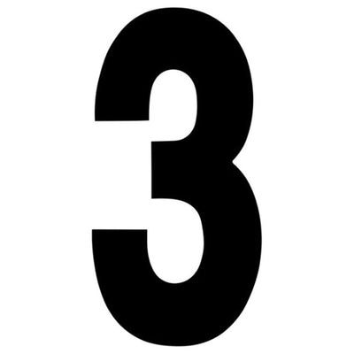 Factory Effex Standard Number Graphics Black 8"#mpn_02-4473