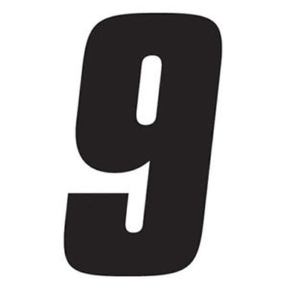 Factory Effex Standard Number Graphics Black 6"#mpn_02-4459