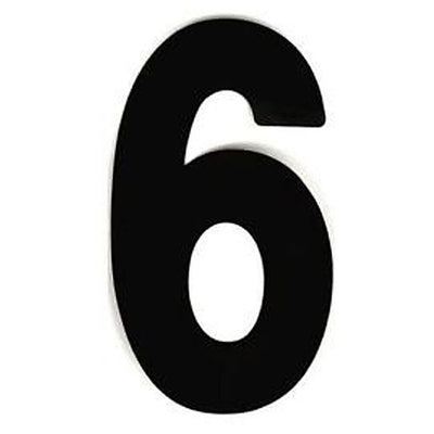 Factory Effex Standard Number Graphics Black 6"#mpn_02-4456