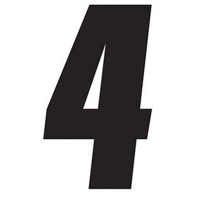 Factory Effex Standard Number Graphics Black 8"#mpn_02-4474