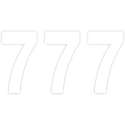 Factory Effex Pro Number Graphics White 4"#mpn_04-2567