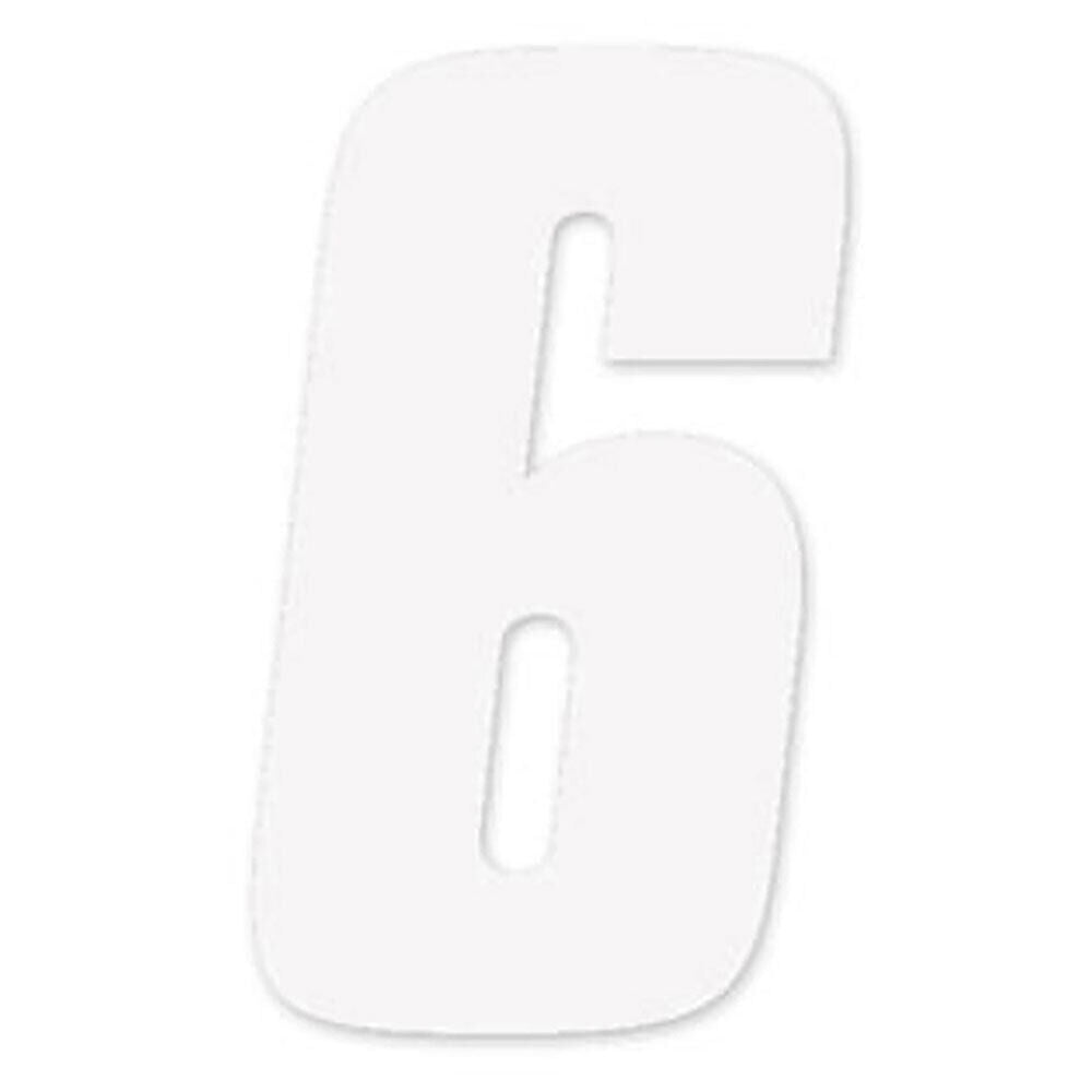 Factory Effex Standard Number Graphics White 8"#mpn_02-4486