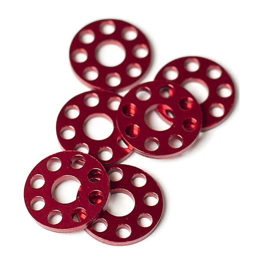 Factory Effex Drilled Washers Red, 25mm#mpn_22-36712