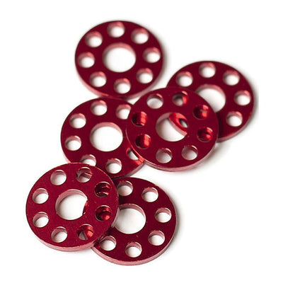 Factory Effex Drilled Washers Red, 25mm#mpn_22-36712