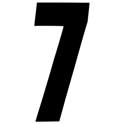 Factory Effex Standard Number Graphics Black 6"#mpn_02-4457