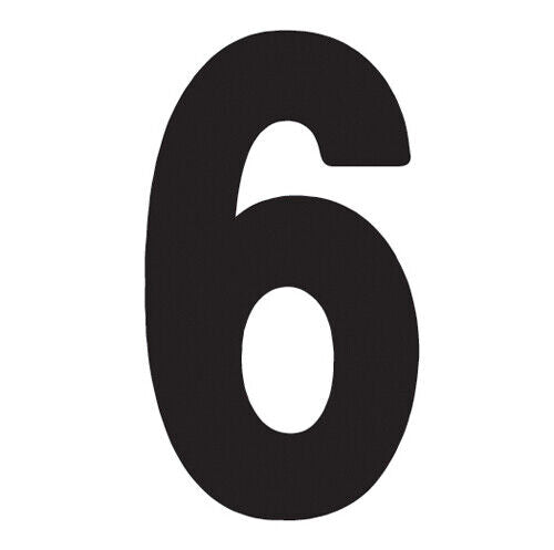 Factory Effex FX Pro Number Graphics Black 8"#mpn_02-4366