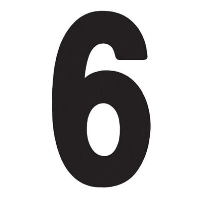 Factory Effex FX Pro Number Graphics Black 8"#mpn_02-4366
