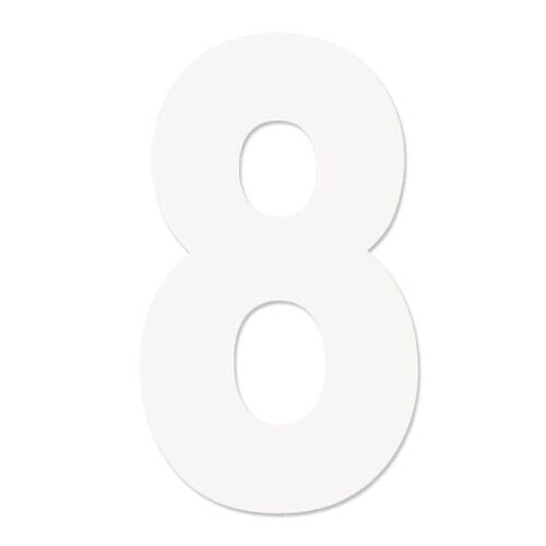 Factory Effex Pro Number Graphics White 4"#mpn_04-2568