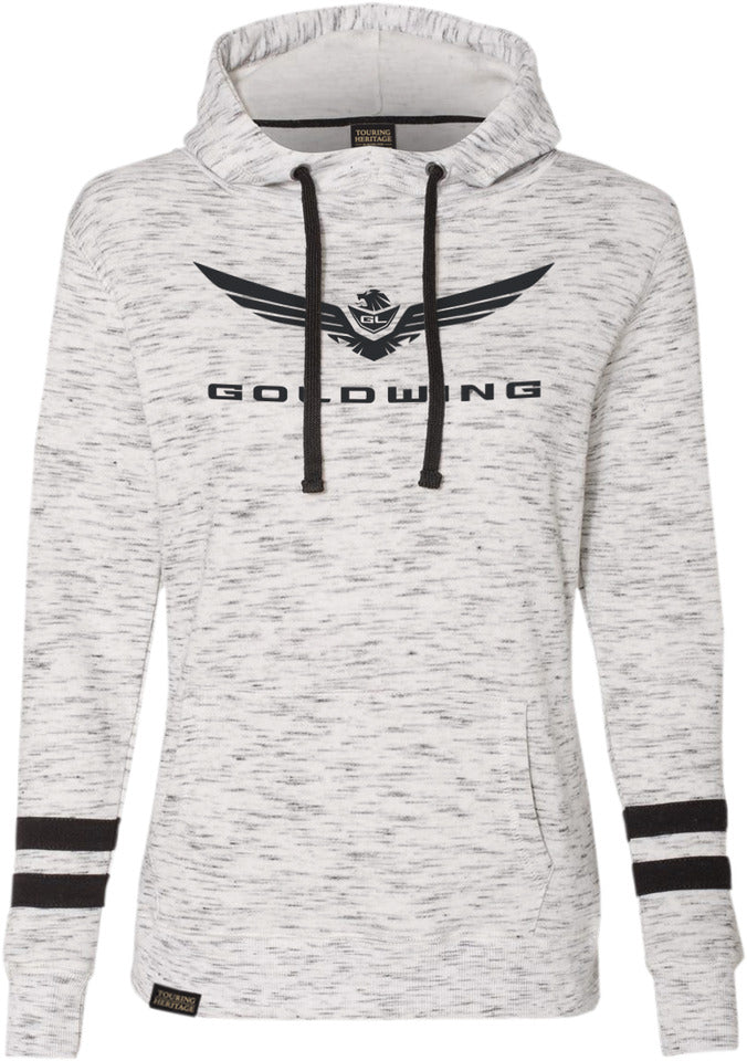 Factory Effex Women's Goldwing Bold Pullover Hoodie White/Black XL#mpn_25-88826