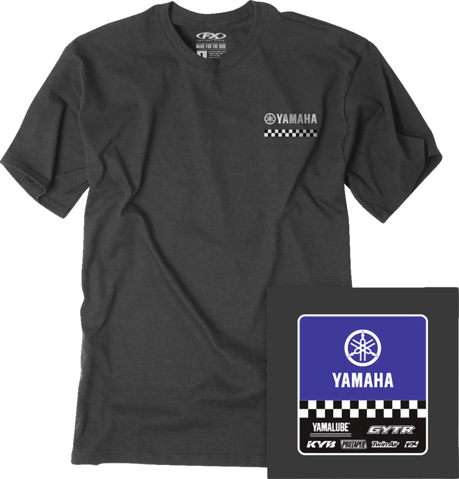 Factory Effex Yamaha Starting Line T-Shirt/Heather Charcoal#mpn_27-87202