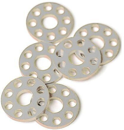 Factory Effex 18mm Drilled Washers Silver#mpn_22-36706