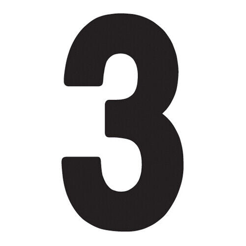 Factory Effex FX Pro Number Graphics Black 8"#mpn_02-4363