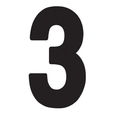 Factory Effex FX Pro Number Graphics Black 8"#mpn_02-4363