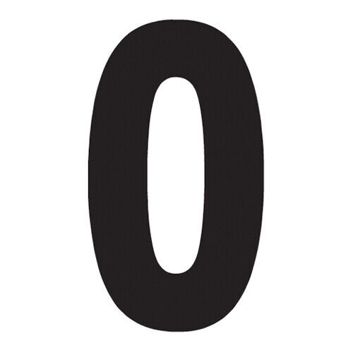 Factory Effex Pro Number Graphics Number Plate Black 4"#mpn_04-2570