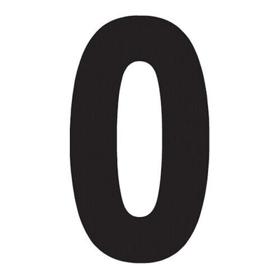 Factory Effex Pro Number Graphics Number Plate Black 4"#mpn_04-2570