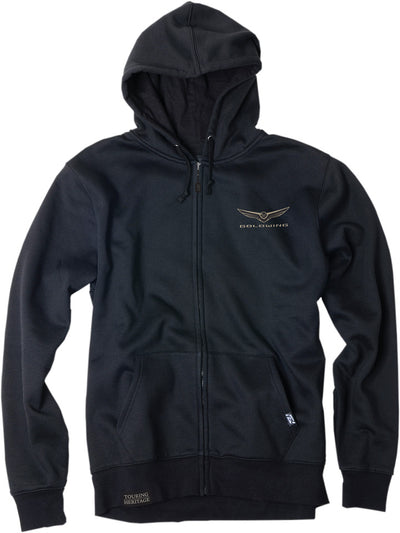 Factory Effex Goldwing Icon Zip-Up Hoodie Black Large#mpn_25-88804