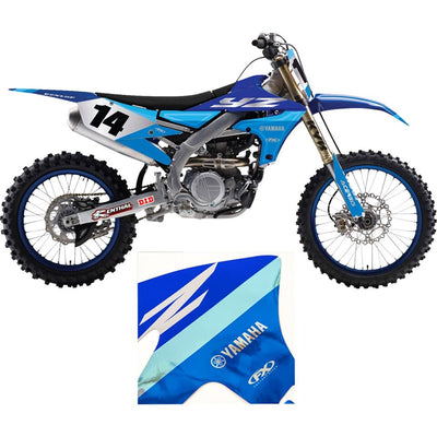 Factory Effex Chrome Series Trim Graphic Kit Blue/White For Yamaha#mpn_27-51210