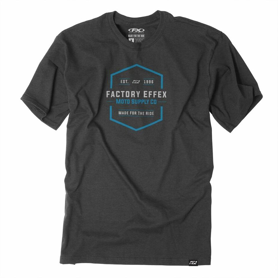 Factory Effex FX Moto Supply T-Shirt Charcoal Large#mpn_25-87734