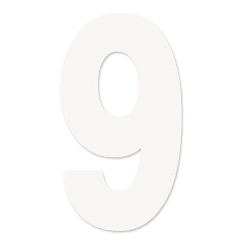 Factory Effex Pro Number Graphics White 4"#mpn_04-2569