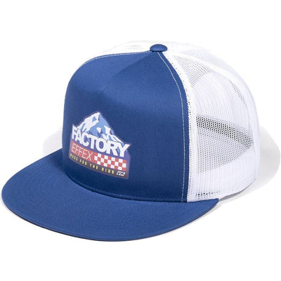 Factory Effex Peaked Snapback Hat Blue/White#mpn_23-86700