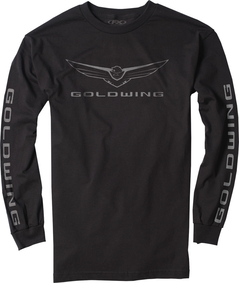 Factory Effex Goldwing Icon Long Sleeve Shirt Medium Black#mpn_25-87832