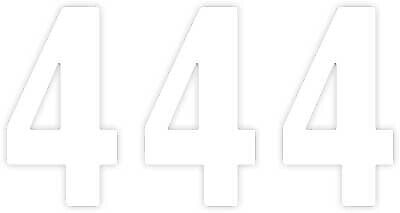 Factory Effex Pro Number Graphics Number Plate White 4"#mpn_04-2564