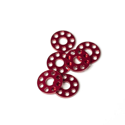 Factory Effex 18mm Ultralite Aluminum Washers Red#mpn_22-36702