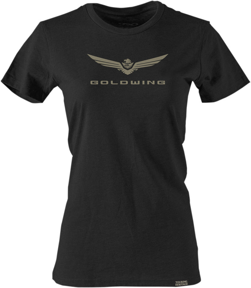 Factory Effex Women's Goldwing 2 T-Shirt Small Black#mpn_25-87850