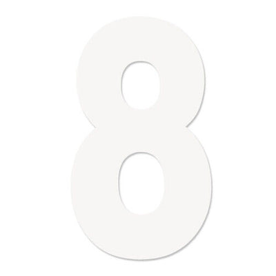 Factory Effex  FX Pro Number 8 White 7"#mpn_02-4358