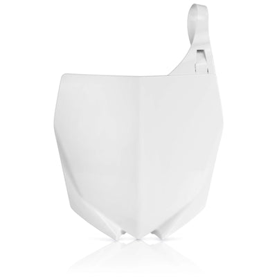 Factory Effex Plastic Front Number Plate White For Yamaha YZ250F#mpn_11-73240