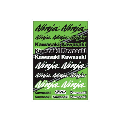 Factory Effex Kawasaki Sport Bike Sticker Sheet#mpn_22-68134