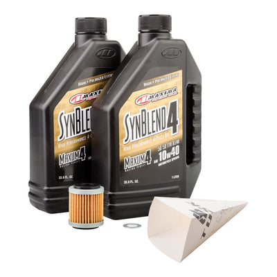 Tusk 4-Stroke Oil Change Kit Maxima Synthetic Blend 10W-40 For YAMAHA WR250R 2008-2020#mpn_1529860086d789-e50462