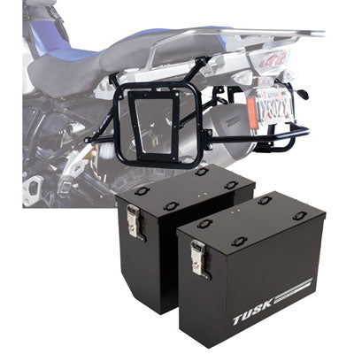 Tusk Aluminum Panniers with Pannier Racks#146734-P1