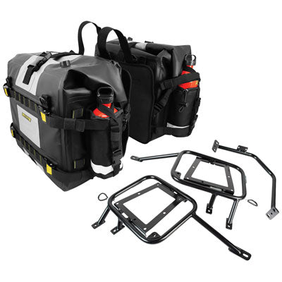 Tusk Pannier Racks with Nelson Rigg Hurricane Dry Saddlebags#214944-P