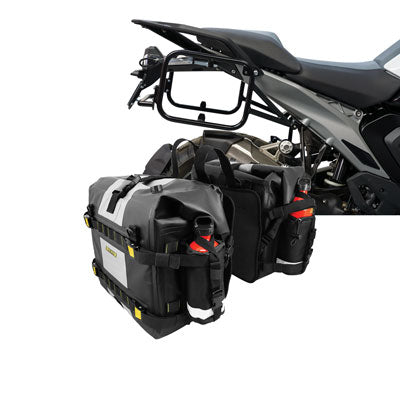 Tusk Pannier Racks with Nelson Rigg Hurricane Dry Saddlebags#mpn_
