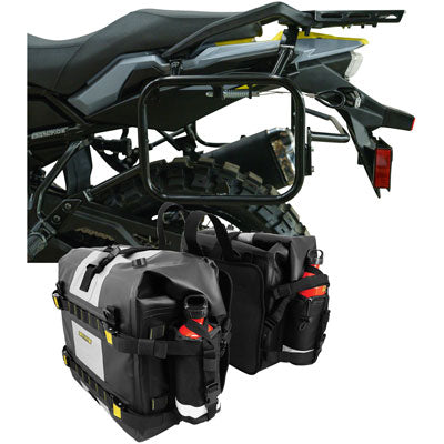 Tusk Pannier Racks with Nelson Rigg Hurricane Dry Saddlebags#214944-P