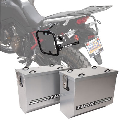 Tusk Aluminum Panniers with Pannier Racks#146734-P1