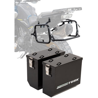 Tusk Aluminum Panniers with Pannier Racks#146734-P1