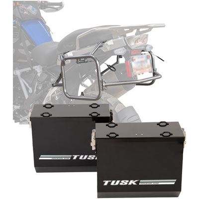 Tusk Aluminum Panniers with Pannier Racks#146734-P1