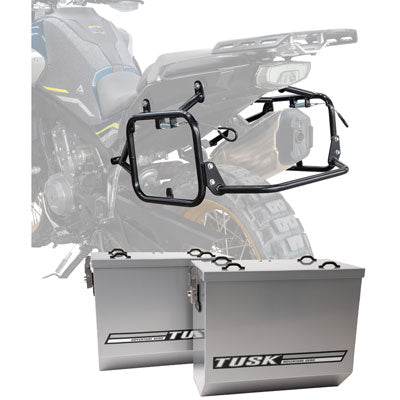 Tusk Aluminum Panniers with Pannier Racks#146734-P1
